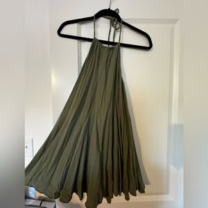 adjustable army green dress size small
